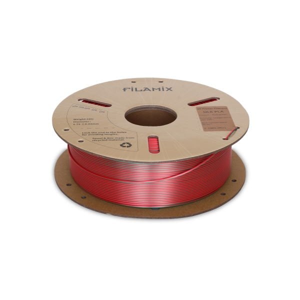 Filamix Silk 3D Filament YEŞİL KIRMIZI