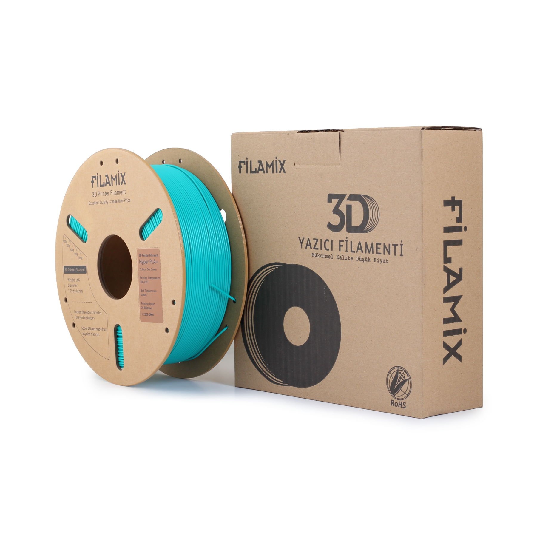 Filamix Hyper Pla + Filament Sea Green
