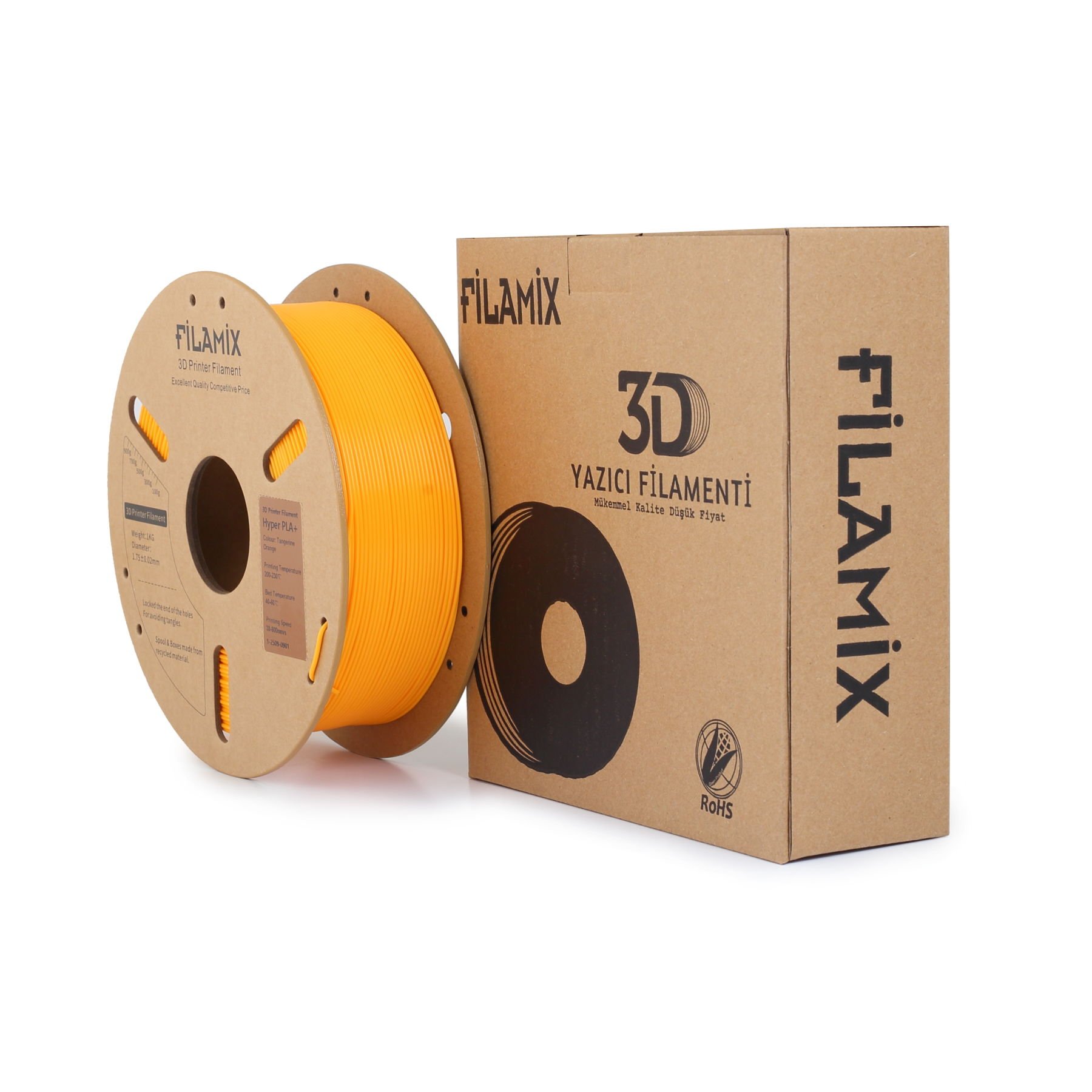 Filamix Hyper Pla + Filament Tangerine Orange